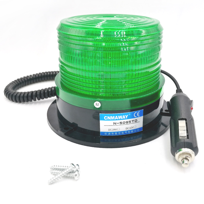 마그네틱 롤링 신호 경고 빛 12V 24V N-5095TD 표시 등 LED 램프 플래시 비콘 스트로브 비상 램프